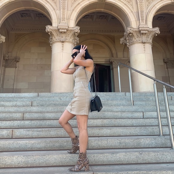 H&M Dresses & Skirts - H&M Tan Denim Dress - Size 2
